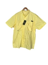 NWT Blacktip Big Catch Men’s fishing Shirt Vented yellow Short Sleeve Size XXL