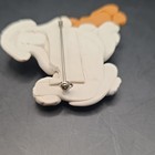 Plastic Poodle Dog Brooch Pin Pinback White Tan Pink Animals & Insects 3 in — photo 5