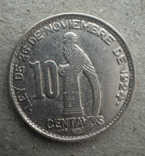 Guatemala, 10 centavos, 1945, KM#239.1, Uncirculated