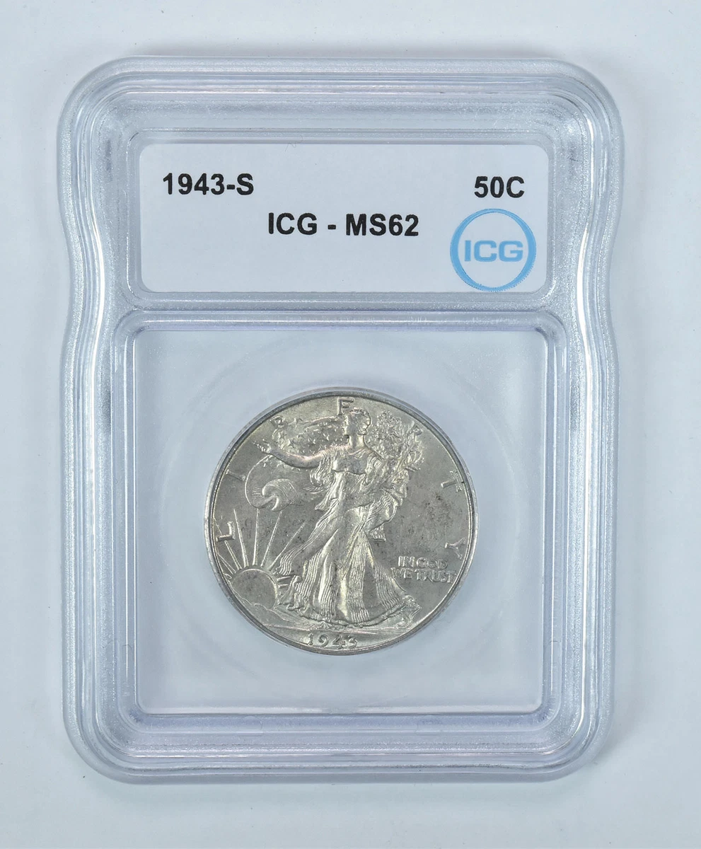 MS 62 Graded 1943 Year Liberty Walking Half Dollars (1916-1947) | eBay