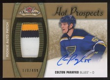 2015-16 Fleer Showcase Hot Prospects Patch Colton Parayko RC Auto 178/499 #142 3