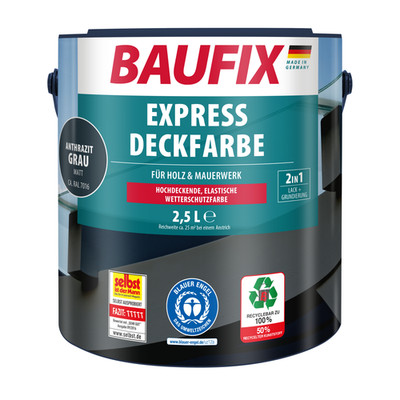 BAUFIX Express Deckfarbe anthrazitgrau