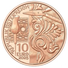 Austria 10€ euro 2025 Aufbrezeln – Leather UNC