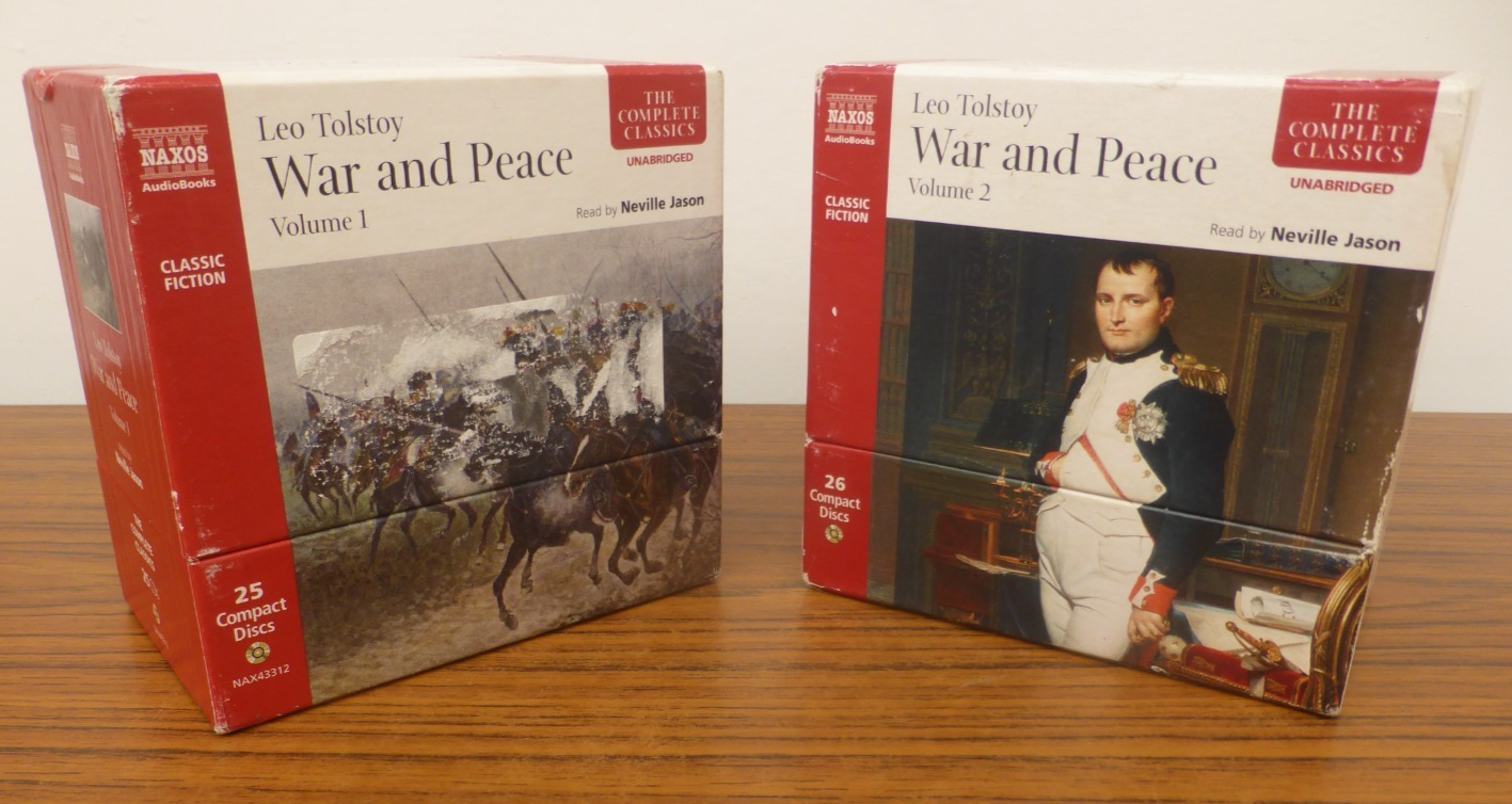 War and Peace: Volume 1 And Volume 2 by Leo Tolstoy (Audio CD, 2006) Audiobook