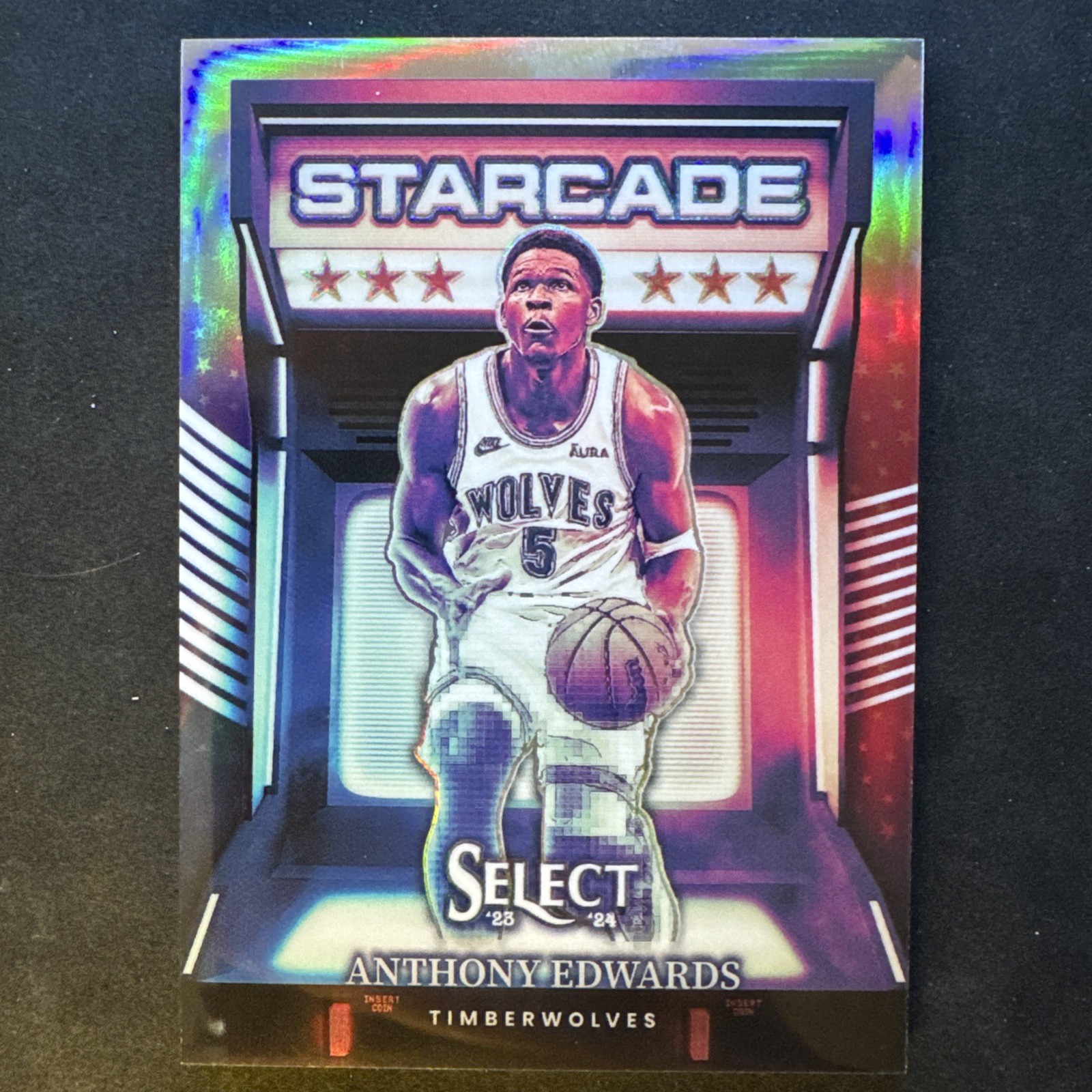 2023-24 Panini Select - Starcade Anthony Edwards SSP case hit
