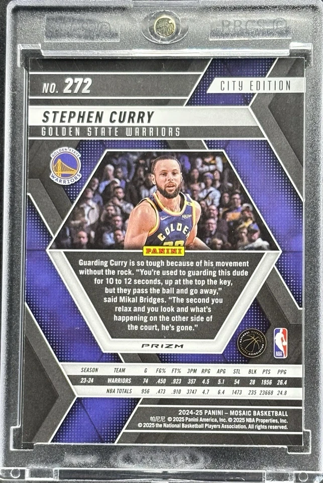 Stephen Curry RARE GOLD MOSAIC REFRACTOR INVESTMENT CARD PANINI WARRIORS MINT - Image 2 of 2