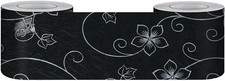 Black Wall Adhesive Edge Waterproof Kitchen Bathroom PVC Wallpaper 10x500cm
