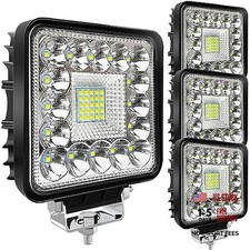 LED Light Pods for Truck, 4 Inch 12V 24V LED Tractor Work Lights 120W 4 Cube