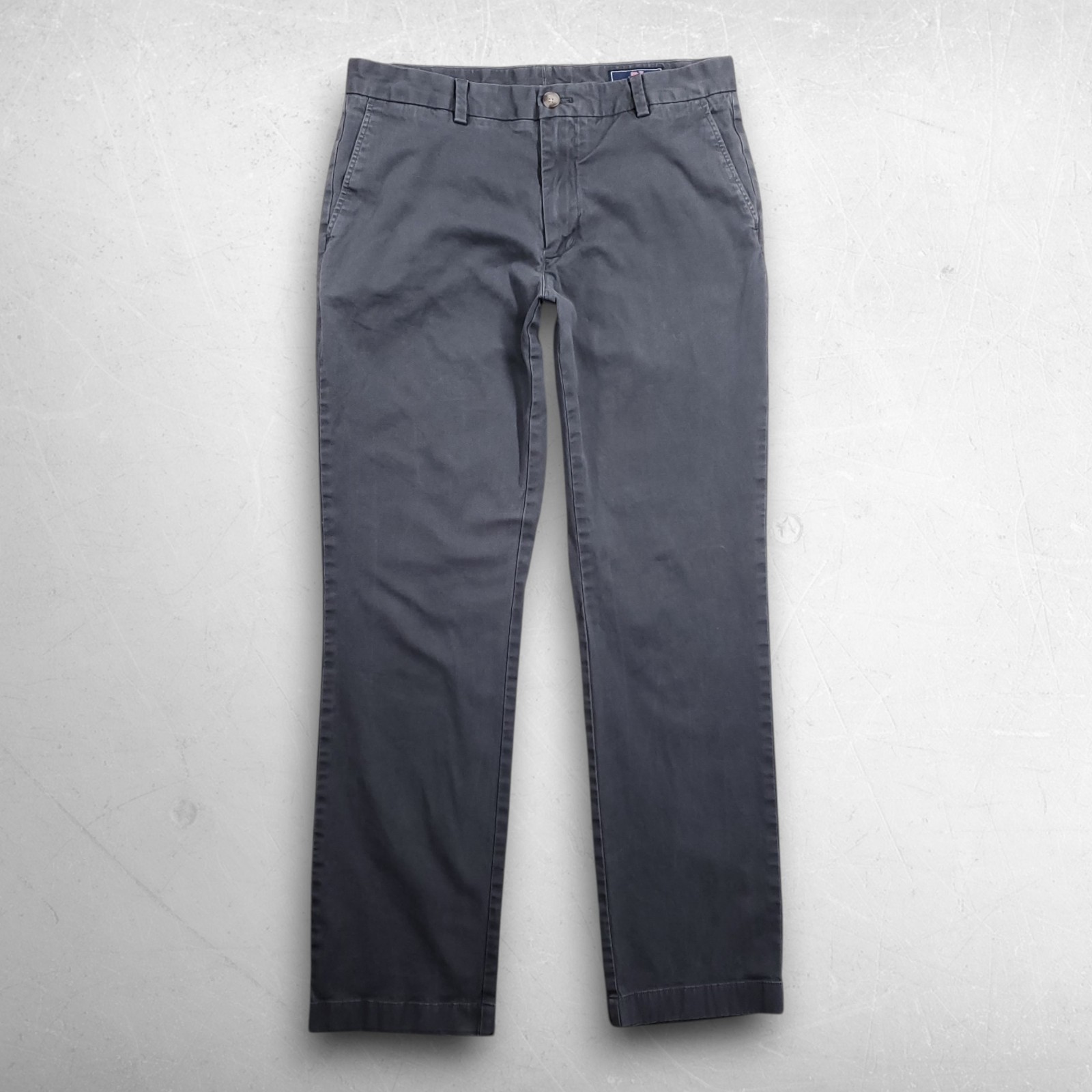 Vineyard Vines Breaker Pants Men 32x32 Gray Straight Leg Stretch Chino