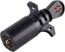 50155 7-Way Blade Trailer Wiring Tester, Black 7 Way Blade