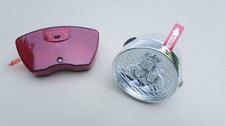 Lynx Retro Nostalgie Fahrradlicht LED Batterie Lichtset Scheinwerfer Rücklicht