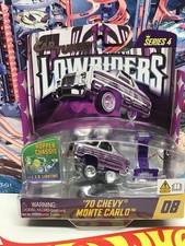 MGA Car Tuned - Lowriders - Show Glow Series 4-'70 Monte Carlo #08 ZAMAC Purple