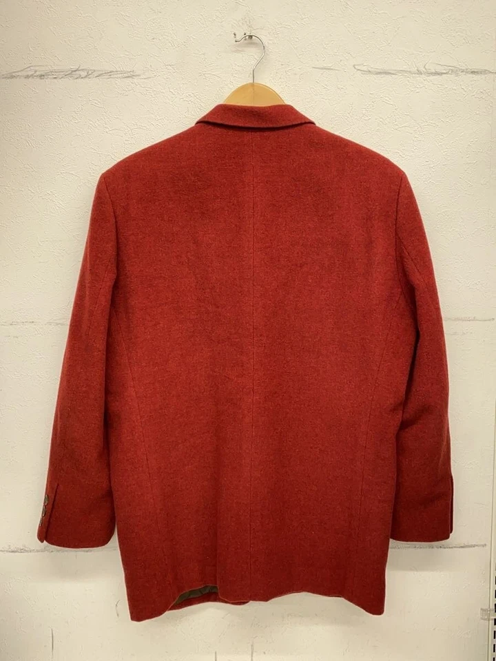 ISSEY MIYAKE Tailored Wool Jacket Bordeaux Size M ME13-FD023 #EK AFA - Image 2 of 4