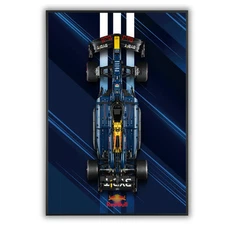 Acrylic Top-Speed Wall Mount Display Frame for LEGO® Technic™ Red Bull