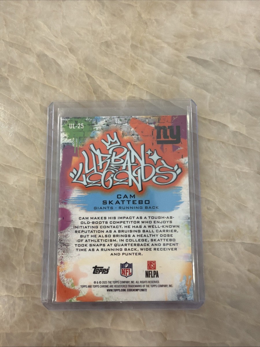 2025 Topps Chrome Football Urban Legends sp case hit Cam Skattebo