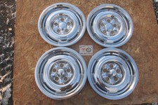 1964-1967 Mercury Comet Cyclone Chrome Reverse Style 14 Wheel Covers Hubcaps 4