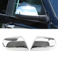 Chrome Rear Mirror Cover for Toyota Tundra 2007-2021, Sequoia 2010-2022 Front