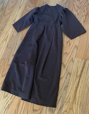 Amish Mennonite Dress 24 Bust/22 Waist Brown Pullover Youth Girls No Cape