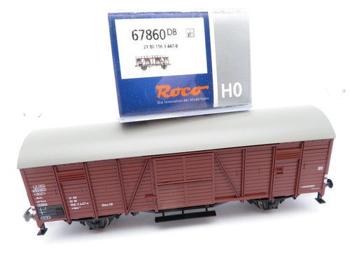 Roco 67860 H0 Güterwagen Gbls 244 braun der DB Epoche IV DC NEM TOP in OVP 447-8 | Condition: Gebraucht