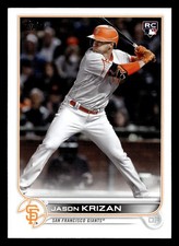 Jason Krizan 2022 Topps #US65 San Francisco Giants ROOKIE Buy10get5FREE