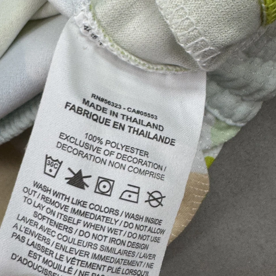 Шорты женские Nike XL зеленые коричневые муха кроссовер баскетбол цветочный обручи запустить тренажерный зал - Изображение 4 из 4