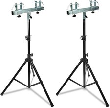 2 MR DJ Universal Pro Lighting 7' Tripod Light Stand Square Truss T-Bar