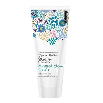 Aroma Magic Mineral Exfoliates reduces fine lines brightens Glow Scrub 100ml