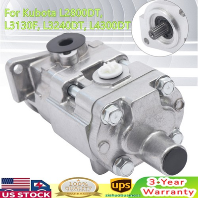 #ad Hydraulic Oil Pressure Pump For Kubota L2800DT L3130F L3240DT L4300DT Low Noise $132.51