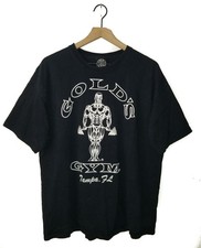 GOLDS GYM Vintage 90s T-Shirt Black Tampa Florida World Made in USA Mens XL
