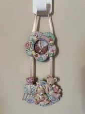 Teddy Bear Hanging Wall Photo Picture Frames 2.5” X 3.5”