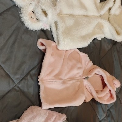 The North Face Wonder Nation Baby Set 12-18M Jacket Vest Booties Pink White