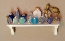 Dollhouse Miniature - White Shelf of Toiletries for Bathroom
