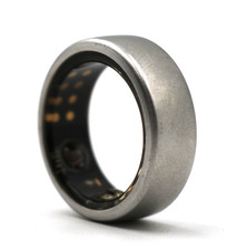 Oura Ring Gen3 Horizon - Titanium - Size 8 - Brushed Titanium - SCRATCHED