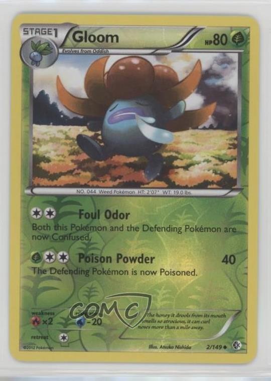 Gloom Reverse Foil Pokemon Black & White Boundaries Crossed #2