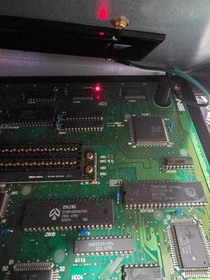 NEO GEO AES CONSOLE SYSTEM FOR PARTS OR REPAIR  POWERS ON NO CLEAR PICTURE #M24