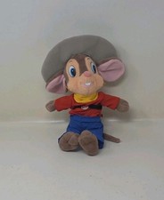 Vintage Fievel Plush American Tail Goes West 1991 Applause Cowboy Mouse 13"