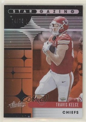 2020 Panini Absolute Star Gazing Spectrum Orange 74/75 Travis Kelce #SG-TK h6d