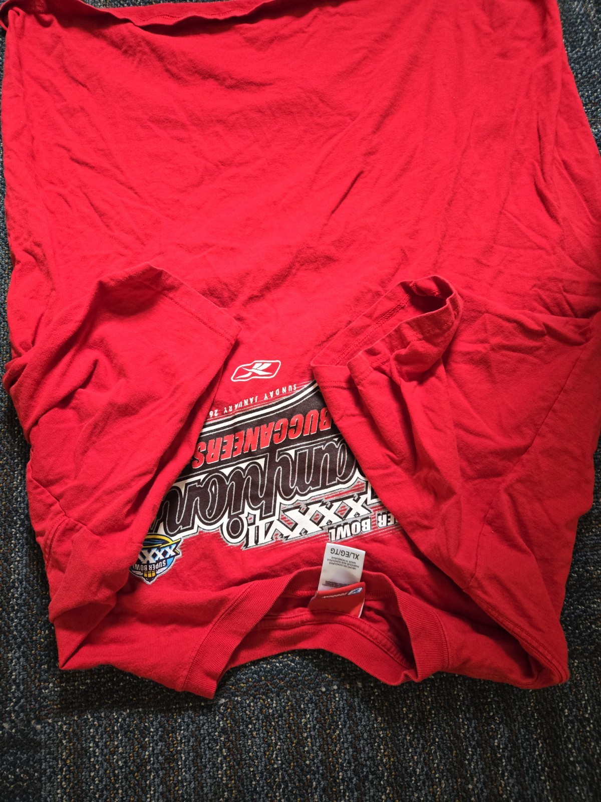 VTG. Reebok Tampa Bay Buccaneers Super Bowl Champions Shirt Mens XL thumbnail 4