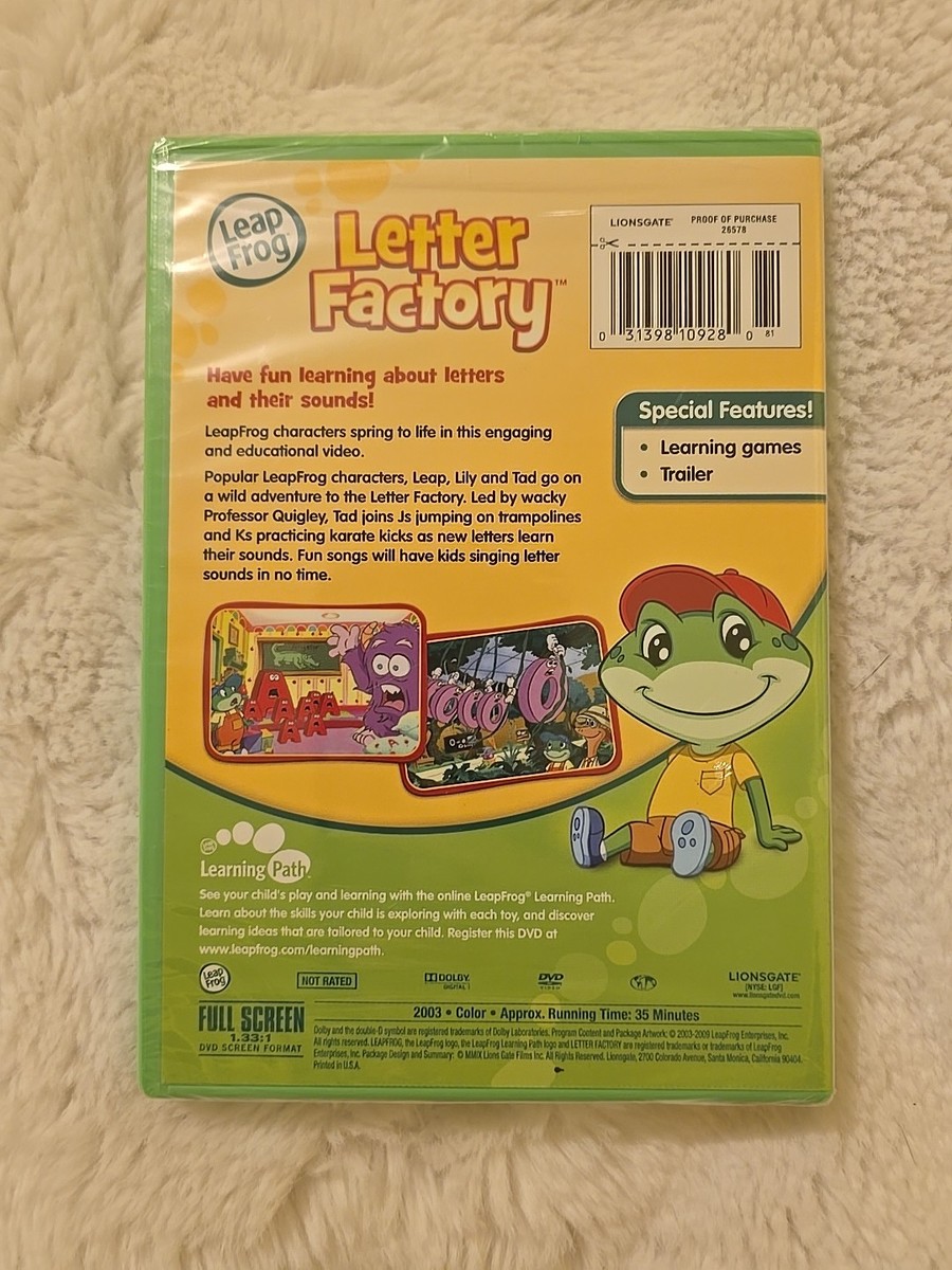 PRAVDA LA SBANDATA 古書 Leap Frog - Letter Factory Learn Letters and Their Sounds 2003 DVD