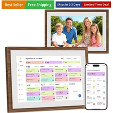 10.1 Inch Digital Calendar Chore Chart with Touchscreen - Full HD Interactive...