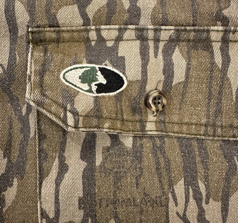 Vtg Mossy Oak Bottomland Camo Shirt Mens Large Button Up Long Sleeve Hunting - Image 4 of 4