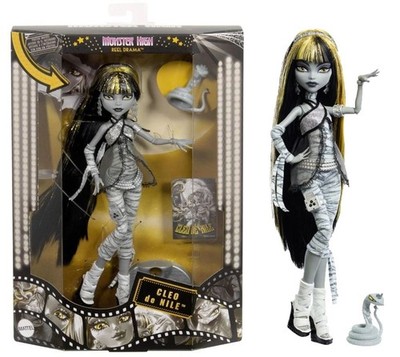 MONSTER HIGH DOLL REEL DRAMA CLEO DE NILE JDR65 Mattel