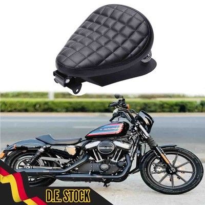 Motorrad Solositz mit Grundplatte Für Kawasaki Vulcan VN750 800 900 1500 Schwarz