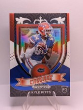 2021 Prizm Draft Picks Kyle Pitts #167 RC Red White & Blue Crusade Gators