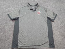 Liberty University Flames Shirt Mens 2XL Gray Polo NCAA Nike