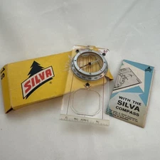 VTG Silva Metal Dial Compass Type 1S Orienteering Hiking Filled Core Sweden