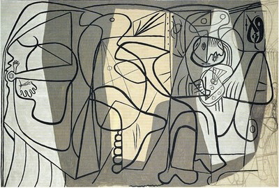 Pablo Picasso - Der Maler und sein Modell 1926 A1-A4 Plakat Kunst Malerei Meister