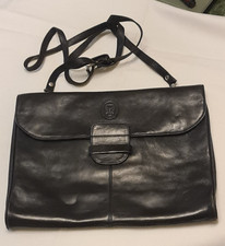 TASCHE  Handtasche  von DISSER Leder schwarz 34 x 27 x 8 cm