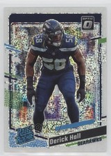 2023 Panini Donruss Optic Rated Rookie White Sparkle Prizm Derick Hall #291 1m1a