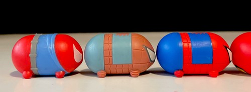 RARE!Disney Marvel Tsum Tsum Spider-Man Figures ALL LARGE Set Of 6 Jakks Pacific - Picture 9 of 14